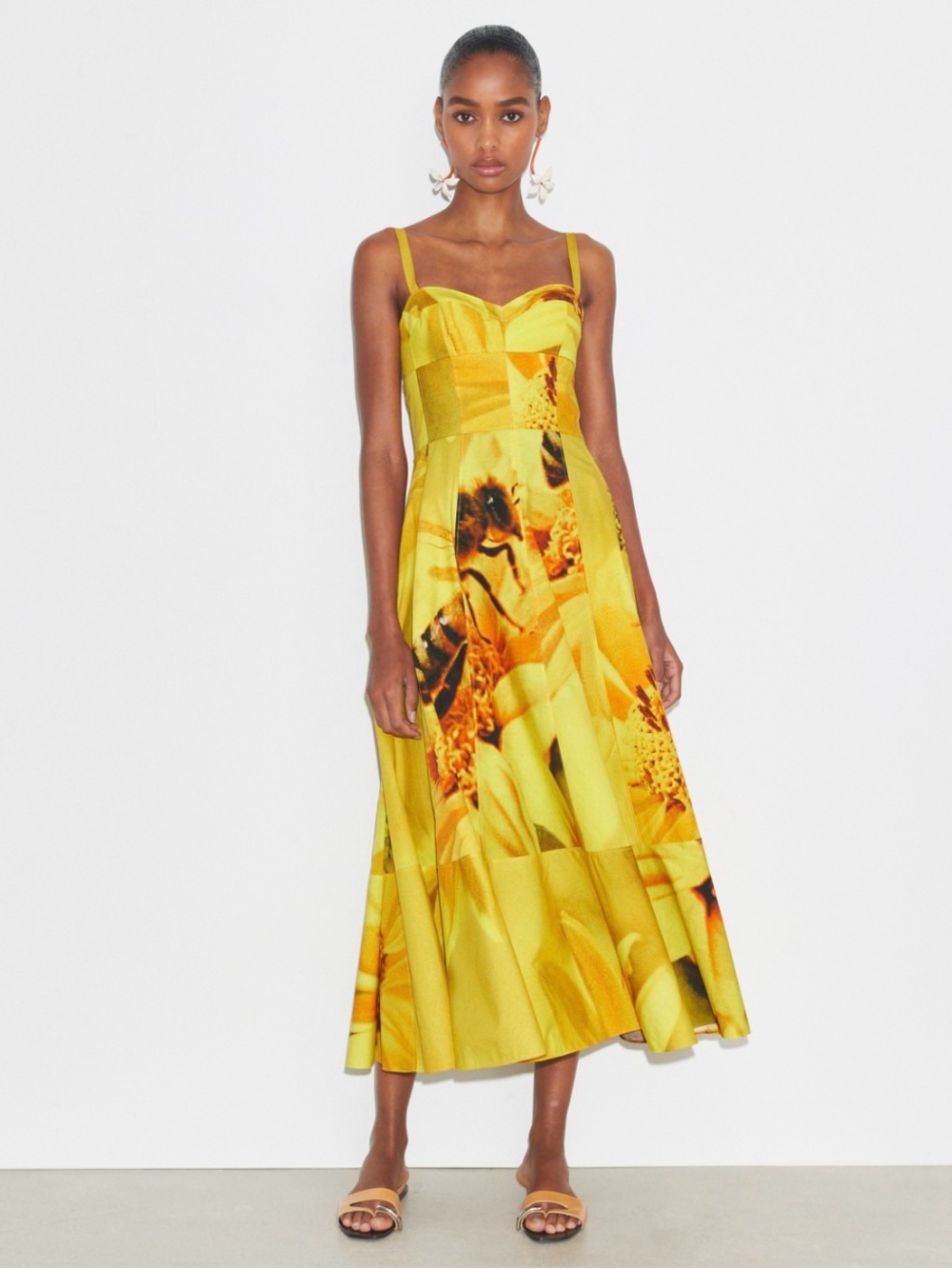 Tory Burch Popplin yellow dress